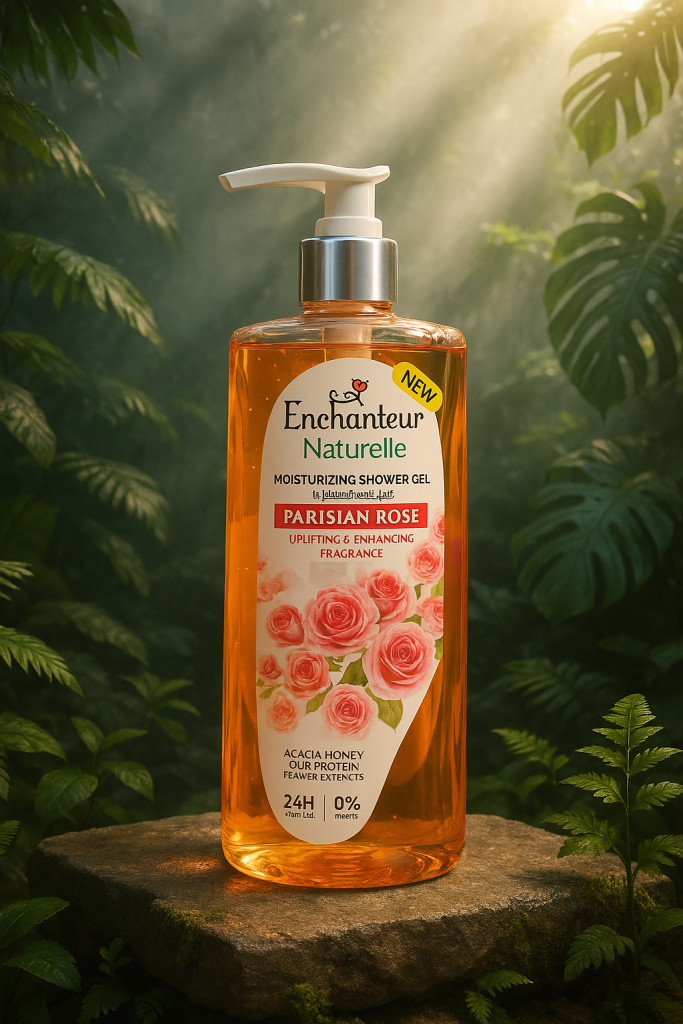 Enchanteur Naturelle Moisturizing Shower Gel Parisian Rose 250ml